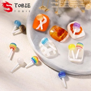 TOBIE อมยิ้มน่ารัก ขนาดเล็ก คละสี สําหรับตกแต่งเล็บ DIY