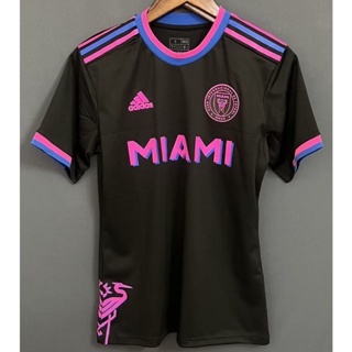 เสื้อกีฬาแขนสั้น ลายทีมชาติฟุตบอล Miami 23-24 ลําลอง แห้งเร็ว ไซซ์ S-XXL AAA สําหรับผู้ชาย