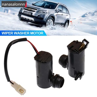 Nanasn| มอเตอร์ปั๊มน้ําทําความสะอาดกระจกหน้ารถยนต์ 12V 24V S3W2