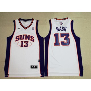 เสื้อกีฬาแขนสั้น ลายทีม NBA Jersey Phoenix Sun No. เสื้อกีฬาแขนสั้น ลายทีม Lashes Jerseys สไตล์คลาสสิก ย้อนยุค สีขาว 13 ชิ้น 562113