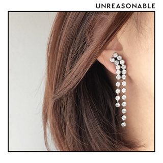 ต่างหู Crystal ต่างหูคลิป ต่างหูก้านเงินแท้ น้ำหนักเบา สวยใส่สบาย Unreasonable Accessories UA0617-01