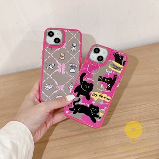 For เคสไอโฟน 14 Pro Max [Cute Cat Puppy Plating] เคส Phone Case For iPhone 14 Pro Max Plus 13 12 11 For เคสไอโฟน11 Ins Korean Style Retro Classic Couple Shockproof Protective TPU Cover Shell