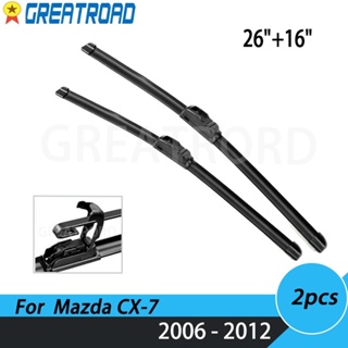 ใบปัดน้ําฝนกระจกหน้ารถยนต์ ขนาด 26 นิ้ว และ 16 นิ้ว สําหรับ Mazda CX-7 2006-2012