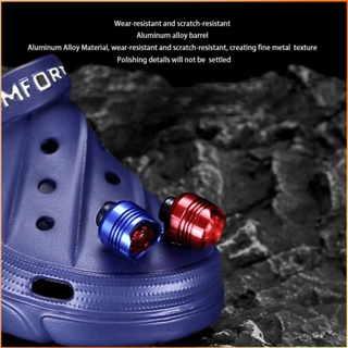 ไฟหน้าสำหรับรองเท้า Croc Hole Light Hiking Camping ไฟเตือนรองเท้าอุปกรณ์เสริมรองเท้ากีฬากลางแจ้ง -FE