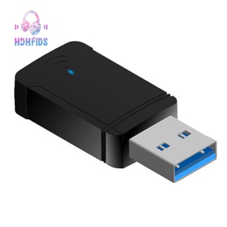 อะแดปเตอร์การ์ดเครือข่าย WIFI ไร้สาย USB 1300Mbps Dual Band 2.4GHz 5GHz USB3.0 สําหรับเดสก์ท็อป แล็ปท็อป