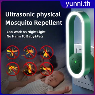 Ultrasonic Mosquitoes Repeller Led Night Light Bugs Killers กลางแจ้งในร่มโคมไฟกลางคืนไฟฟ้า Fly Trap Bugs จับ Killers Yunni