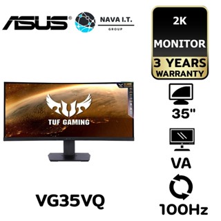 COINSคืน15%⚡FB9JMZV6⚡ ASUS MONITOR (จอมอนิเตอร์) TUF VG35VQ - 35" VA CURVED U2K 100HZ FREESYNC ประกัน 3 ปี