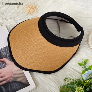 [FREG] Women Summer Hat Outdoor Sun Protective Ponytail Straw Weaving Hat Empty Top Big Brim Cap Handmade Spring All-match Sunshade Cap FDH