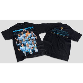 แมนซิตี้ 3 แชมป์ Man City champion Bootleg T-shirt