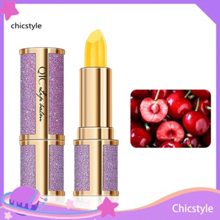 Chicstyle QIC ลิปสติก ลิปบาล์ม กลิ่นผลไม้ เปลี่ยนสีได้ ให้ความชุ่มชื้น ติดทนนาน