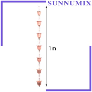 [Sunnimix] สายโซ่โลหะ กันฝน กันสนิม 39 นิ้ว สําหรับสวน