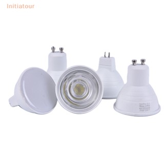 [Initiatour] หลอดไฟสปอตไลท์ GU10 COB LED 6W MR16 220V หรี่แสงได้ สีขาว