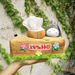 กล่องทิชชู่ ผ้ากํามะหยี่ขนนิ่ม รูปการ์ตูนอนิเมะ Totoro น่ารัก สไตล์ญี่ปุ่น สําหรับตกแต่งบ้าน ห้องครัว