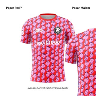 Xzx180305   เสื้อกีฬาแขนสั้น ลายทีม Paper Rex 2023 Jersey 5XL