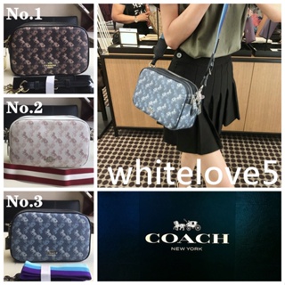 Jes Crossbody With Horse and Carriage Print F91109 กระเป๋าสะพายข้าง COAC H กระเป๋ากล้อง