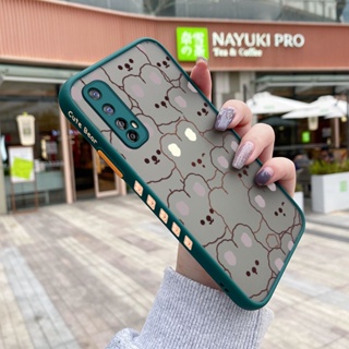 สําหรับ Realme 7 4G Narzo 20 Pro เคสการ์ตูนกระต่ายน่ารัก ขอบสี่เหลี่ยม ดีไซน์ใหม่ กันกระแทก ฝ้า ใส เคสโทรศัพท์ ซิลิโคน