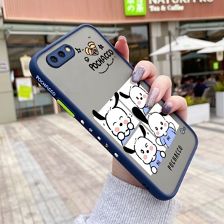 เคสซิลิโคนใส ขอบสี่เหลี่ยม กันกระแทก ลายการ์ตูน Pochacco น่ารัก สําหรับ OPPO R11 R11s R9s