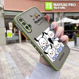 เคสซิลิโคนใส ขอบสี่เหลี่ยม กันกระแทก ลายการ์ตูน Pochacco น่ารัก สําหรับ Huawei P20 Lite 2019 Nova 5 Pro Nova 5i Pro