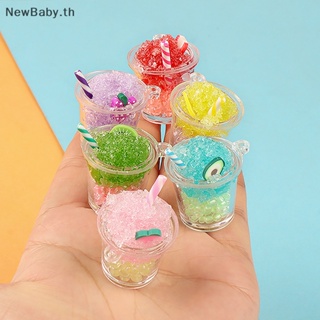 Newbaby จี้พวงกุญแจเรซิ่น รูปการ์ตูนแก้วน้ําแข็ง เรืองแสง DIY สําหรับตกแต่งเครื่องประดับ