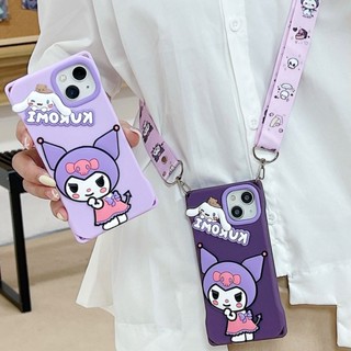 เคสโทรศัพท์มือถือ ซิลิโคนนิ่ม ลาย KUROMI Cinnamoroll 3 มิติ แฟชั่น สําหรับ iPhone 11 12 13 14 Pro Max