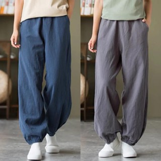 Massimo กางเกงขายาว กางเกง Retro Hip Hop Pants 2023 NEW Style 071719