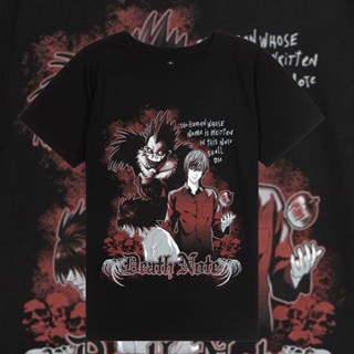 เดธโน้ต ทรีโอ เสื้อยืดแขนสั้นทรงหลวม