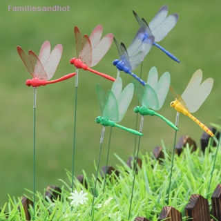 Familiesandhot&gt; แมลงปอจําลอง สําหรับตกแต่งสวน 10 ชิ้น