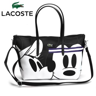 Lacoste กระเป๋าถือหนังจระเข้ แฟชั่นสําหรับผู้หญิง