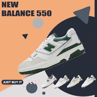 รองเท้าผ้าใบชายหญิง New Balance 550【พร้อมส่ง💯/ รุ่นนี่ใส่ตรงไซส์】New Balance 550 รองเท้าผ้（สินค้าพร้อมกล่อง อุปกรณ์ครบ）