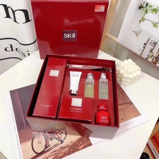 Skii SK-II SK2 SK คลื่นเกาหลี ผิวงดงาม กล่อง 8 ชิ้น ชุดน้ํานางฟ้า 230 มล. ขวดใหญ่ สีแดง ครีมล้างหน้า ครีมล้างหน้า