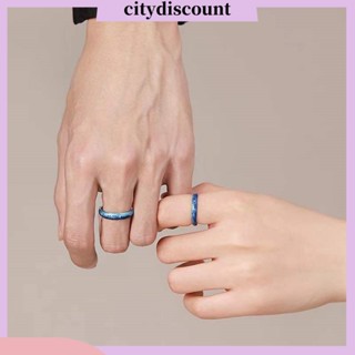 &lt;citydiscount&gt; แหวนหมั้น ทองแดง รูปดาว ท้องฟ้า กันสนิม ของขวัญวันเกิด สําหรับตกแต่ง