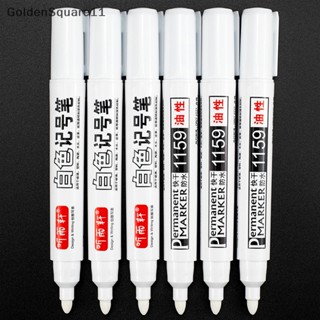 Goldensquare ปากกามาร์กเกอร์ กันน้ํามัน สีขาว สําหรับวาดภาพระบายสี 1 ชิ้น