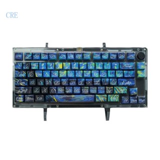 Cre ชุดปุ่มกดสีน้ํามัน 126 คีย์ XDA Profile PBT 5 ด้าน ​ปุ่มกดคีย์บอร์ด