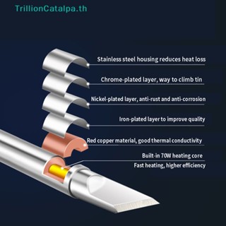 Trillioncatalpa T12 ชุดหัวแร้งบัดกรีไฟฟ้า DIY สําหรับ Hakko fx951 TH