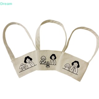 &lt;Dream&gt; กระเป๋าใส่ขวดน้ํา แก้วกาแฟ ผ้าแคนวาส แบบพกพา ลดราคา