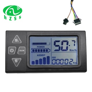 แผงควบคุมความเร็วสกูตเตอร์ไฟฟ้า หน้าจอ LCD 24V 36V 48V 60V S861 ปลั๊ก SM สําหรับจักรยานเสือภูเขาไฟฟ้า