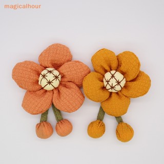 Magicalhour^^ ผ้าฝ้าย ลายดอกทานตะวัน สําหรับแขวนตกแต่งรถยนต์ DIY 1 ชิ้น