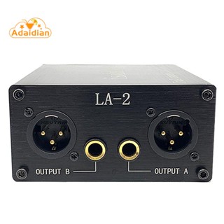 เครื่องแยกสัญญาณเสียง 6.35 XLR Head Mixer Audio Current Acoustic Noise Filter Remover LA-2