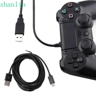 Shanlin สายชาร์จพาวเวอร์ซัพพลาย PS4 Micro USB PS4 ยาวพิเศษ