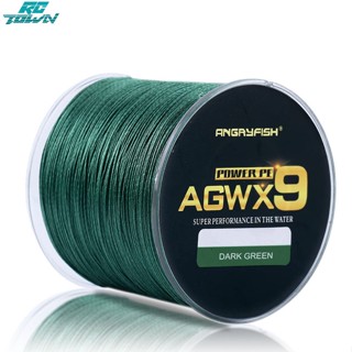 Rctown Angryfish Agwx9 สายเบ็ดตกปลา แบบถัก 500 ม. ทนทาน แข็งแรงมาก