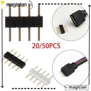 MAG อะแดปเตอร์ปลั๊กตัวผู้ 20 50 ชิ้น สําหรับ Rgb 3528 5050 Smd 4Pin 5Pin