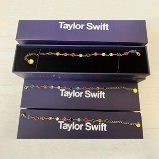 Taylor Swift The Ears Tour Merch สร้อยข้อมือสไตล์ใหม่ฝังสร้อยข้อมือสี