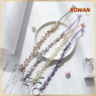 Rowans สายรัดบราชั้นใน ผ้าโพลีเอสเตอร์ ลายดอกไม้ กันลื่น ปรับได้ สําหรับงานแต่งงาน ปาร์ตี้ 1 คู่