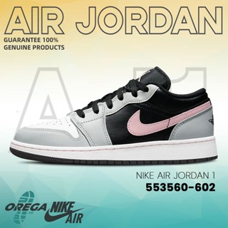 {100%แท้}Air Jordan 1 Low 553560-062 รองเท้าผ้าใบ