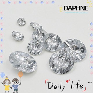 Daphne กระดุมเสื้อผ้า อเนกประสงค์ ประดับเพชรเทียม DIY 50 ชิ้น