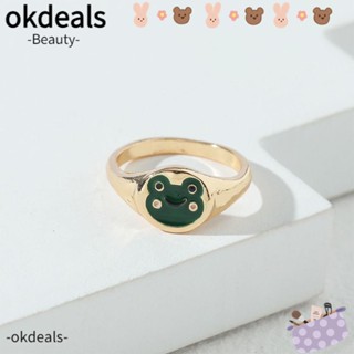 OKDEALS แหวน รูปกบน่ารัก เรียบง่าย เครื่องประดับ