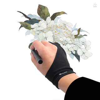 Huion GL200 ถุงมือศิลปินวาดภาพ สองนิ้ว น้ําหนักเบา กันเหงื่อ สําหรับ Huion Graphics Tablet Graphic Monitor