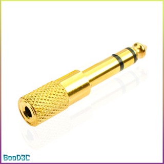 [Instock] 3.5Mm To 6.35Mm Jack Plug Female Male Audio Converter Headphone Adapter [P/10]