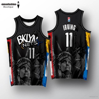 เสื้อกีฬาบาสเก็ตบอล NBA Brooklyn No. 11 Owen รองเท้าระบายอากาศ แบบแห้งเร็ว ขนาดใหญ่ สําหรับผู้ชาย และผู้หญิง