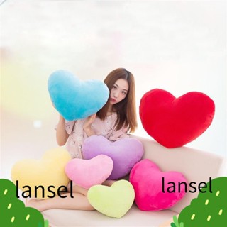 LANSEL หมอนตุ๊กตา รูปหัวใจ สีแดง สําหรับตกแต่งบ้าน วันวาเลนไทน์